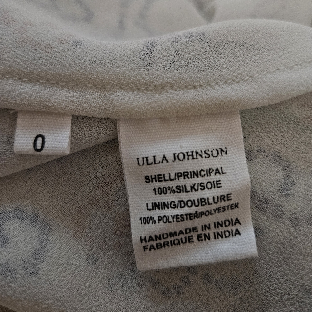 Ulla Johnson Aviva Silk Floral Shibori Midi Dress Size 0 - Picture 5 of 5
